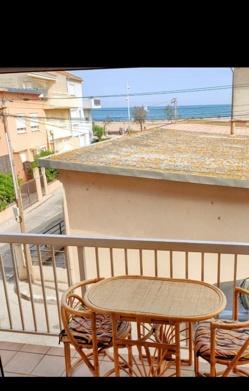 Séjour à Valras T1 Vue sur Mer - 50m centre et mer Extérieur photo